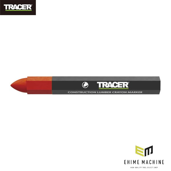日本正規品 トレイサー ランバークレヨン 12本パック レッド 幅3～6mm 木材 コンクリート マーキング (ACM2)(5060668272626) TRACER