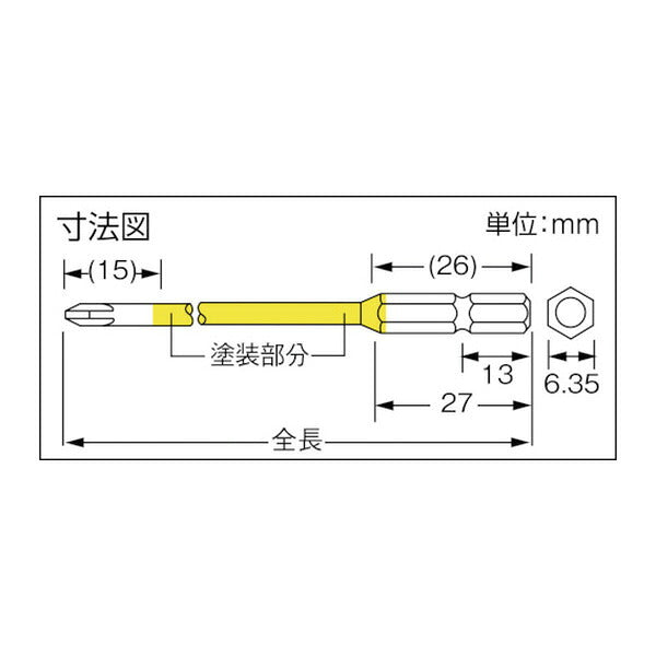 アネックス カラービット5本組 段付+2×130 色分け (ACMD5-2130)(4962485392666) ANEX