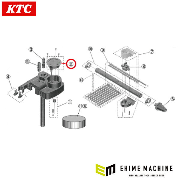 KTC クーラントチャージャー用 【 負圧計 】 AE401-CV-11 (4940995571658) 京都機械工具