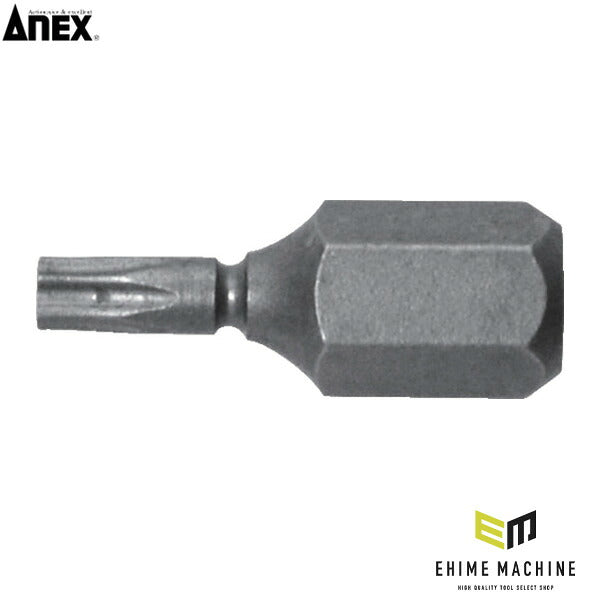 アネックス 溝付超短ヘクスローブビット1本組 T8×19 (穴付) ヘックスローブ 超短 (AK-51P-T8-19)(4962485397074) ANEX
