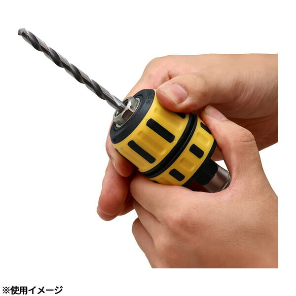 アネックス ビット交換式 ラバードリルチャック 1.0～10mm 丸軸ドリル対応 (AKL-190E)(4962485273248) ANEX