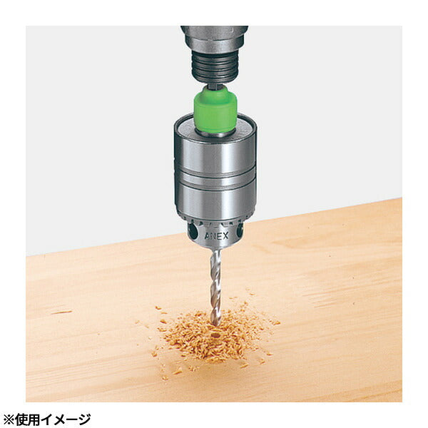 アネックス キーレスドリルチャックハイブリッドタイプ 1.5～10mm 丸軸ドリル対応 (AKL-200)(4962485273811) ANEX