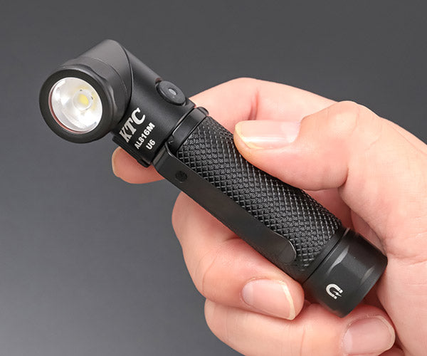 [26AW新商品] KTC 充電式LEDフレキシブルライト 700lm 80g 首振り90度 ペンライト ヘッドライト 帽子に付く マグネット付 IP65 USB充電 (AL816M)(4989433778617) 京都機械工具