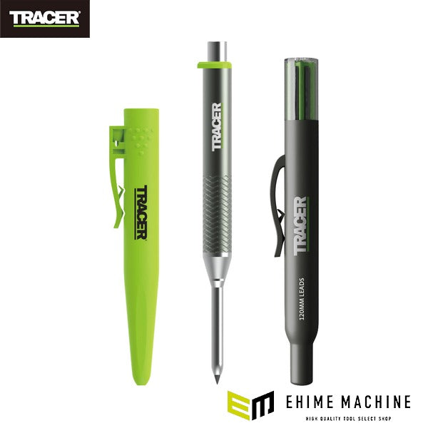 日本正規品 トレイサー PRO アルミ ディープホールシャープペンシル 2.8mm 2B 替芯6本付 深穴マーキング 建築用シャープペン (AMK1-PRO)(5060668273746) TRACER