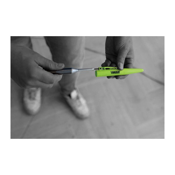 日本正規品 トレイサー PRO アルミ ディープホールシャープペンシル 2.8mm 2B 替芯6本付 深穴マーキング 建築用シャープペン (AMK1-PRO)(5060668273746) TRACER