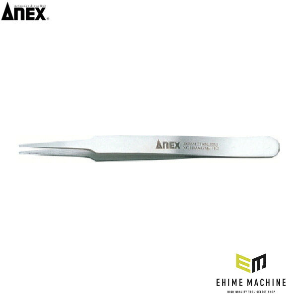 アネックス 高精度18-8ピンセット 先丸型120mm 高精度 18-8 (201)(4962485091521) ANEX