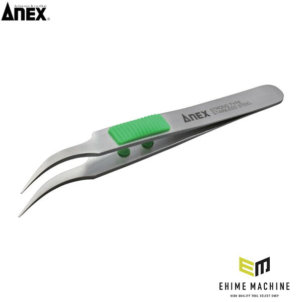 アネックス ラバーグリップ付ステンレスピンセット先細鷲型115m ラバーグリップ (215)(4962485096045) ANEX