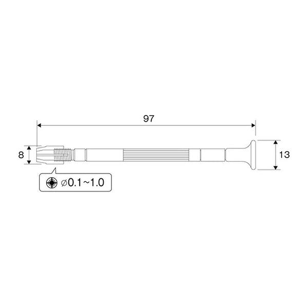 アネックス ピンバイス 0.1～1.0mm 手回し 穴あけ (95)(4962485221317) ANEX
