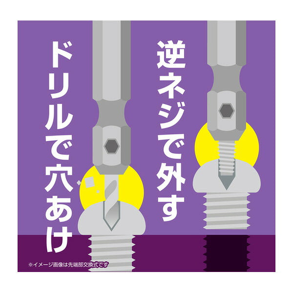 アネックス なめたネジはずしビット1本組 M3.5～5ネジ用 全長65mm なめたネジ 取り外し (ANH-265)(4962485361686) ANEX