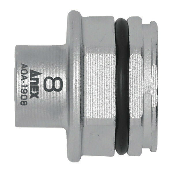 アネックス オフセットアダプター用ソケット8mm 狭所 隅打ち (AOA-1908)(4962485278793) ANEX