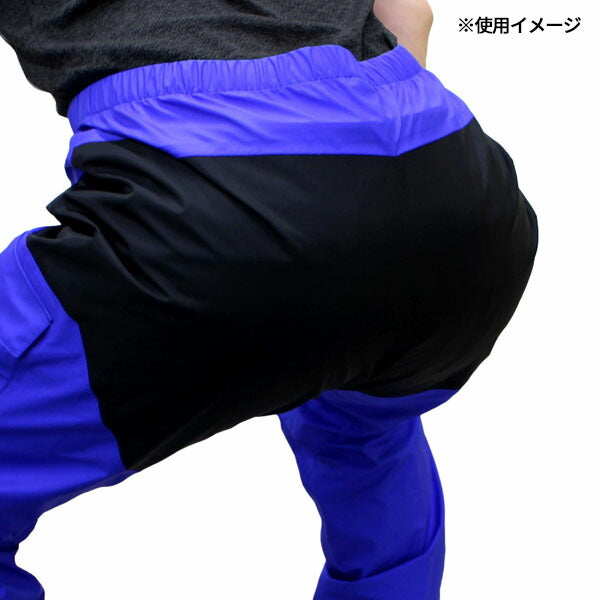 前垣 フルハーネスＶ型対応レインパンツ ロイヤルブルー AP950BLUE MAEGAKI カッパ 合羽 雨具 雨合羽 メンズ レディース
