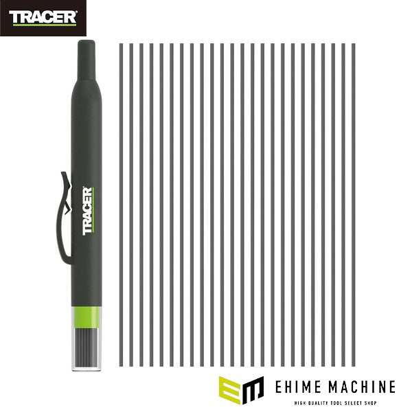 日本正規品 トレイサー 精密シャープペンシル替え芯 1.3mm 2B 120mm 24本 ホルスターケース付 (APPL1)(5060668274309) TRACER