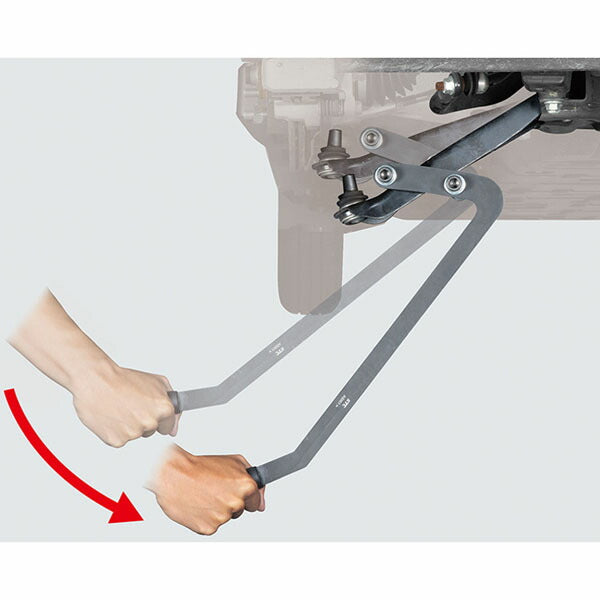 KTC ロアアームレンチ ボールジョイントブーツ交換用 AS901 (4989433778242) ロアアーム押下げ専用 工具