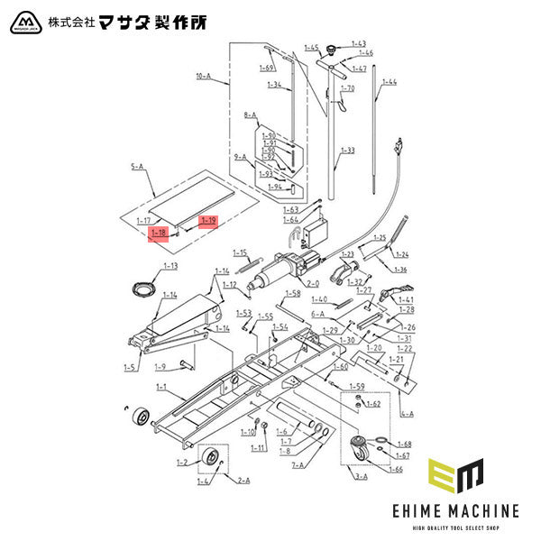 [メーカー直送品] マサダ ASJ-30ML用パーツ 【 十字ナベ小ネジ・スピードナットセット 】 30ML-TO-2 1台分（4個入）