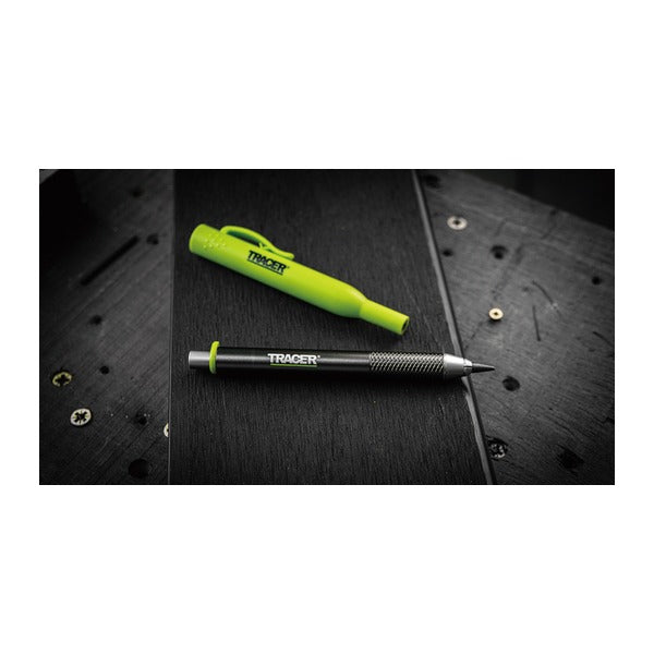日本正規品 トレイサー PRO アルミ タフシャープペンシル 5.2mm 替芯6本付 コンクリート レンガ 建築用シャープペン (ATPK1-PRO)(5060668273715) TRACER