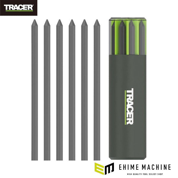 日本正規品 トレイサー タフシャープペンシル替え芯 5.2mm 2B ブラック 106mm 6本 (ATPL1)(5060668273722) TRACER