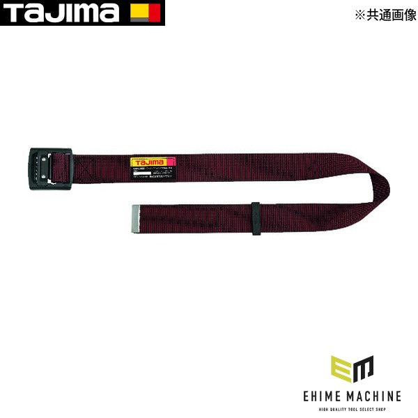 タジマ 胴ベルト アルミワンフィンガー黒バックルドット柄 ドット赤 Mサイズ (BAM125-DRE)(4975364261816) TAJIMA TJMデザイン