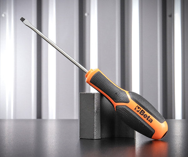 日本正規品 ベータ マイナスドライバー 刃幅4mm×軸長100mm モルフォスグリップ (1221 4X100)(8054809671444) Beta