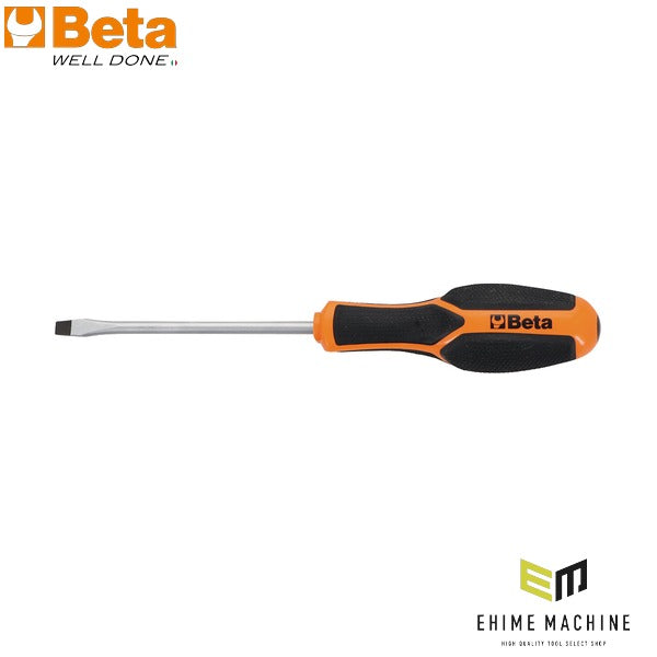 日本正規品 ベータ マイナスドライバー 刃幅5.5mm×軸長100mm モルフォスグリップ (1221 5.5X100)(8054809671536) Beta