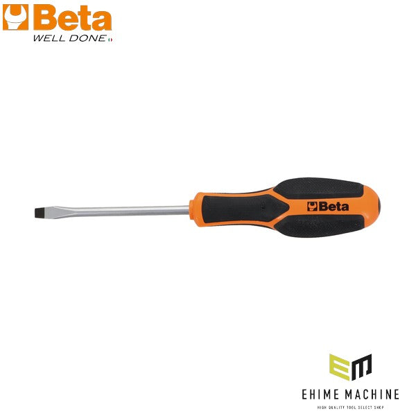 日本正規品 ベータ マイナスドライバー 刃幅6.5mm×軸長100mm モルフォスグリップ (1221 6.5X100)(8054809671598) Beta