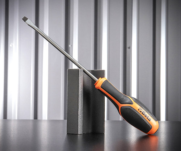 日本正規品 ベータ マイナスドライバー 刃幅6.5mm×軸長150mm モルフォスグリップ (1221 6.5X150)(8054809671628) Beta