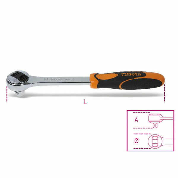 日本正規品 ベータ ラチェットハンドル 1/2 72ギア (920/55)(8054809542997) Beta