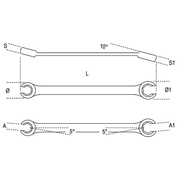 日本正規品 ベータ オープンリングスパナ 9x11mm (94 9X11)(8014230091211) Beta