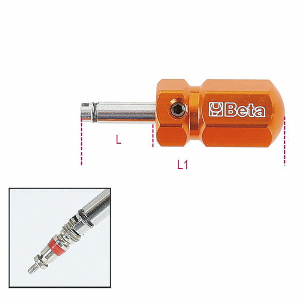 日本正規品 ベータ タイヤバルブ交換用ドライバー (ショート) (986 48)(8014230740072) Beta
