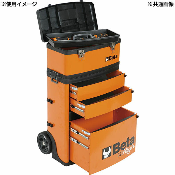 [メーカー直送品] 日本正規品 ベータ ツールトロリー RED (C41H-R)(8014230594804) Beta