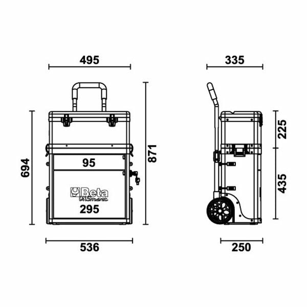 [メーカー直送品] 日本正規品 ベータ ツールトロリー (C41S)(8014230539904) Beta