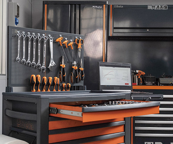 [メーカー直送業者便]【2月末まで初期導入キャンペーン特価】日本正規品 Beta ベータ ツールトロリー 5段 ORANGE (4面) (RSC24/5-FO)(8054809187273) ツールキャビネット