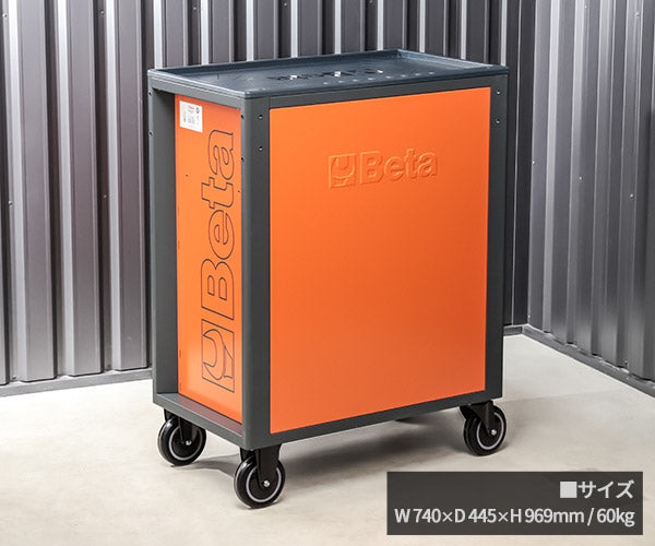 [メーカー直送業者便]【2月末まで初期導入キャンペーン特価】日本正規品 Beta ベータ ツールトロリー 6段 ORANGE (4面) (RSC24/6-FO)(8054809187341) ツールキャビネット