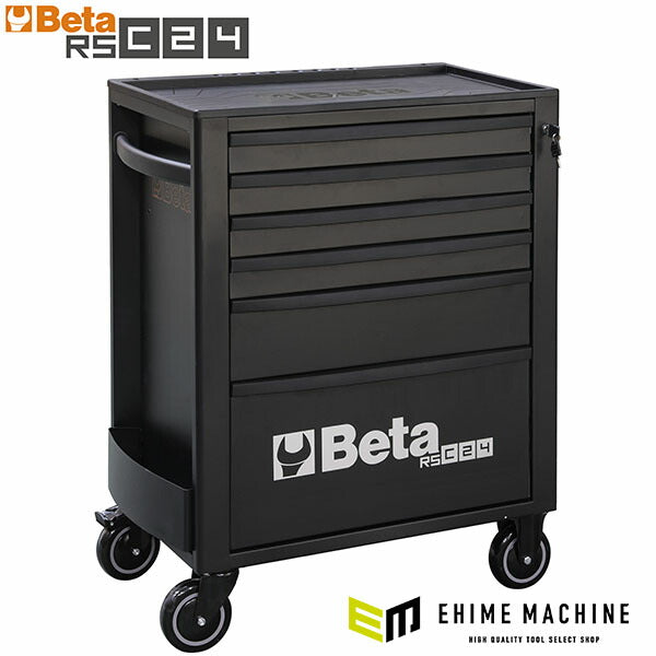 [メーカー直送業者便]  【2月末まで初期導入キャンペーン特価】日本正規品 Beta ベータ ツールトロリー 6段 BLACK (RSC24/6-N)(8054809187402) ツールキャビネット