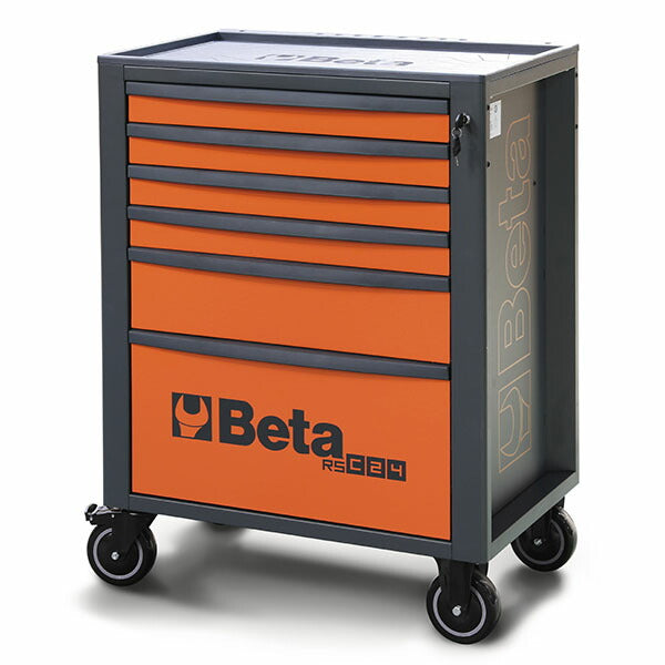 [メーカー直送業者便]  【2月末まで初期導入キャンペーン特価】日本正規品 Beta ベータ ツールトロリー 6段 ORANGE (RSC24/6-O)(8054809187358) ツールキャビネット