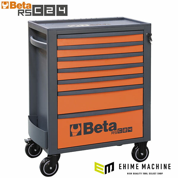 [メーカー直送業者便]  【2月末まで初期導入キャンペーン特価】日本正規品 Beta ベータ ツールトロリー 7段 ORANGE (RSC24/7-O)(8054809187426) ツールキャビネット