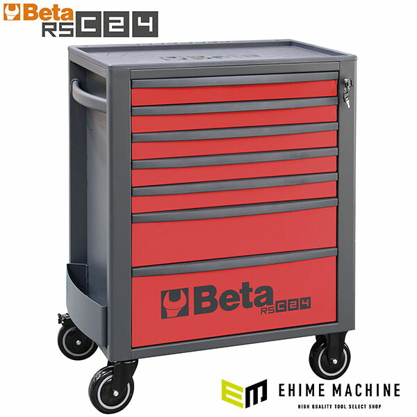 [メーカー直送業者便]  【2月末まで初期導入キャンペーン特価】日本正規品 Beta ベータ ツールトロリー 7段 RED (RSC24/7-R)(8054809187440) ツールキャビネット