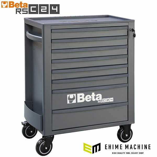 [メーカー直送業者便]  【2月末まで初期導入キャンペーン特価】日本正規品 Beta ベータ ツールトロリー 8段 DARKGRAY (RSC24/8-A)(8054809187532) ツールキャビネット