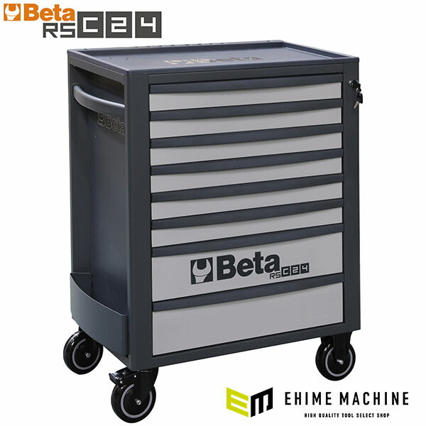 [メーカー直送業者便]  【2月末まで初期導入キャンペーン特価】日本正規品 Beta ベータ ツールトロリー 8段 GRAY (RSC24/8-G)(8054809187501) ツールキャビネット