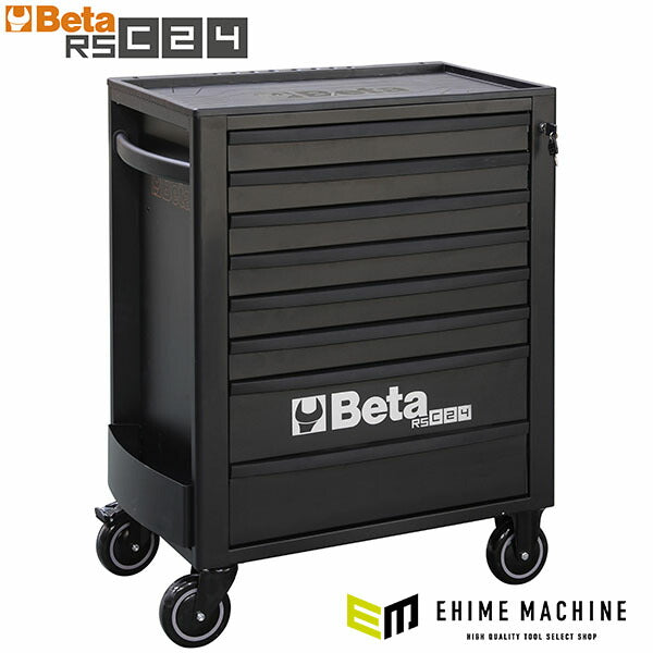 [メーカー直送業者便]  【2月末まで初期導入キャンペーン特価】日本正規品 Beta ベータ ツールトロリー 8段 BLACK (RSC24/8-N)(8054809187549) ツールキャビネット