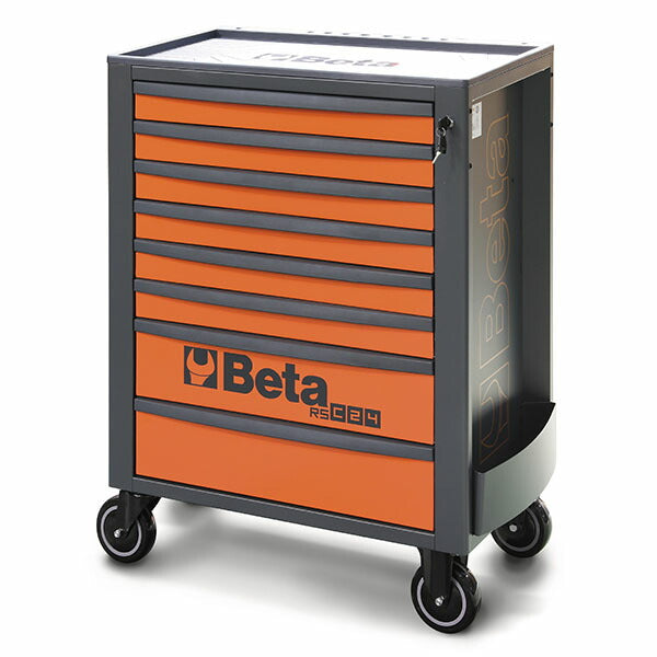 [メーカー直送業者便]  【2月末まで初期導入キャンペーン特価】日本正規品 Beta ベータ ツールトロリー 8段 ORANGE (RSC24/8-O)(8054809187495) ツールキャビネット