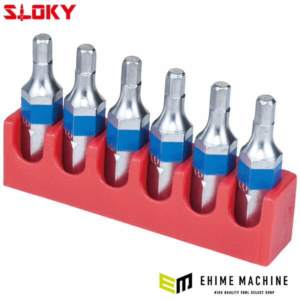 スローキー 6本組六角ショートビット 3.0mm (BIT25-H3.0)(4545301111131) SLOKY