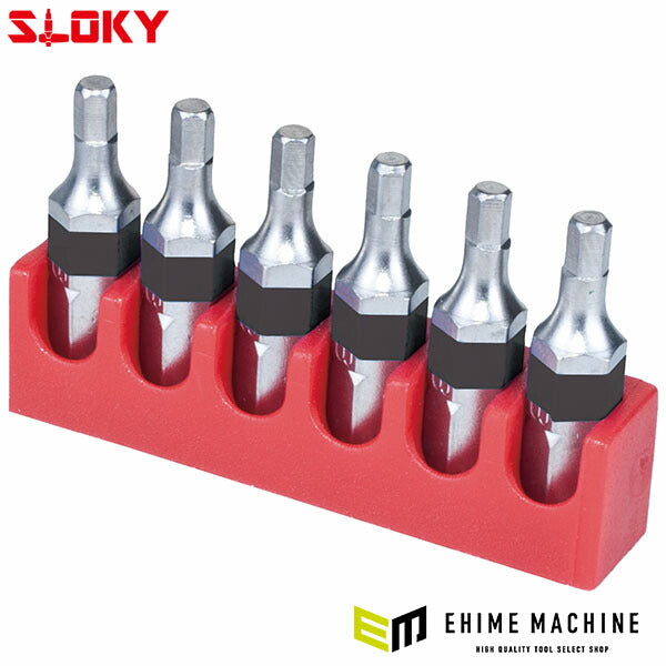 スローキー 6本組六角ショートビット 5.0mm (BIT25-H5.0)(4545301111155) SLOKY