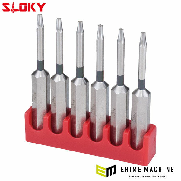 スローキー 6本組ヘクスローブロングビットTX25 (BIT50-TX25)(4545301110950) SLOKY