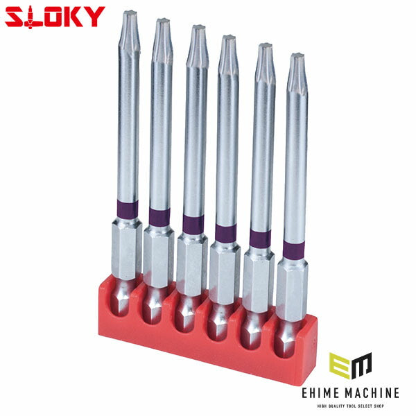 スローキー 6本組75mmヘクスローブビット TX10 (BIT75-TX10)(4545301111605) SLOKY