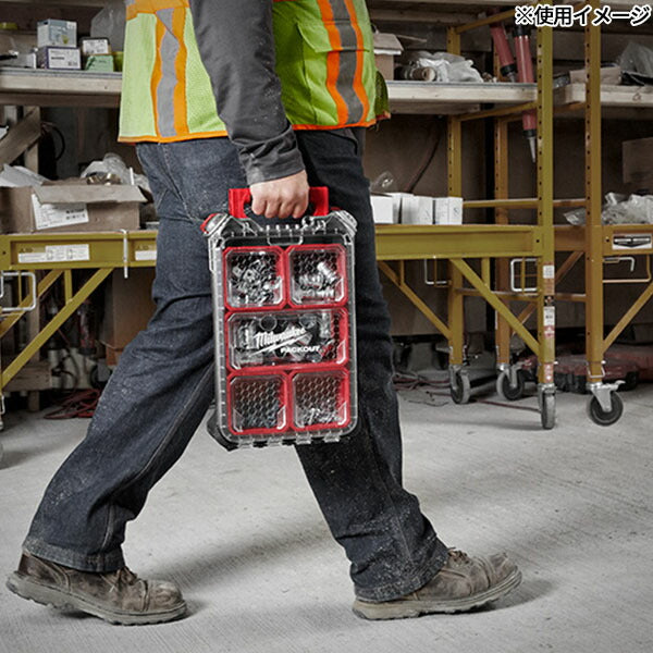 日本正規品 2025AW限定 ミルウォーキー PACKOUT オーガナイザー ブラック（Sサイズ）(4932464083) Milwaukee パックアウト 工具箱 小物入れ