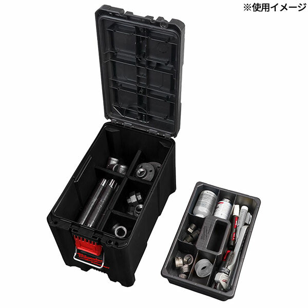 日本正規品 2025AW限定 ミルウォーキー PACKOUT コンパクトツールボックス ブラック (4932471723) Milwaukee パックアウト 工具箱 小物入れ