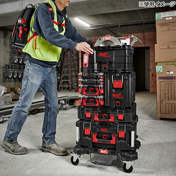 日本正規品 2025AW限定 ミルウォーキー PACKOUT コンパクトツールボックス ブラック (4932471723) Milwaukee パックアウト 工具箱 小物入れ