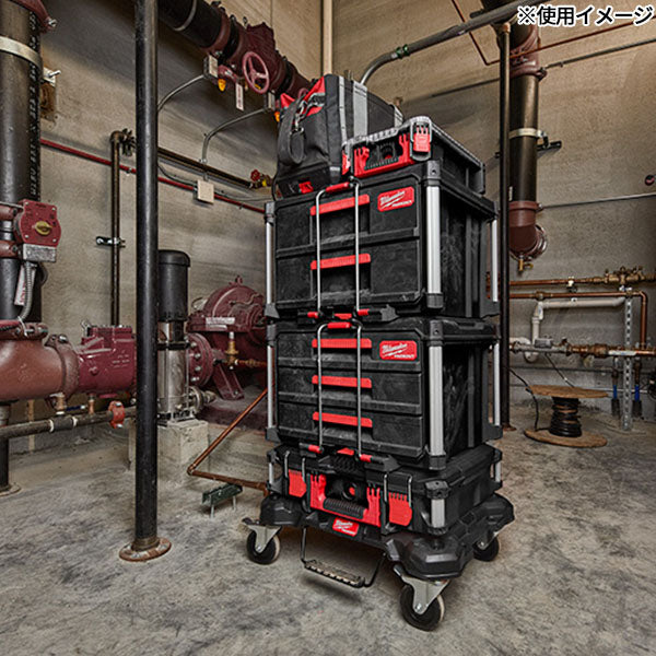 日本正規品 2025AW限定 ミルウォーキー PACKOUT 引き出し収納 3段 ブラック (4932472130) Milwaukee パックアウト 工具箱 電動工具入れ