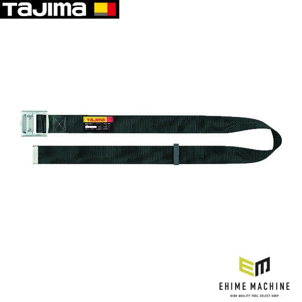 タジマ 胴ベルト スチールワンフィンガーバックル 黒 Lサイズ (BSL145-BK)(4975364261588) TAJIMA TJMデザイン