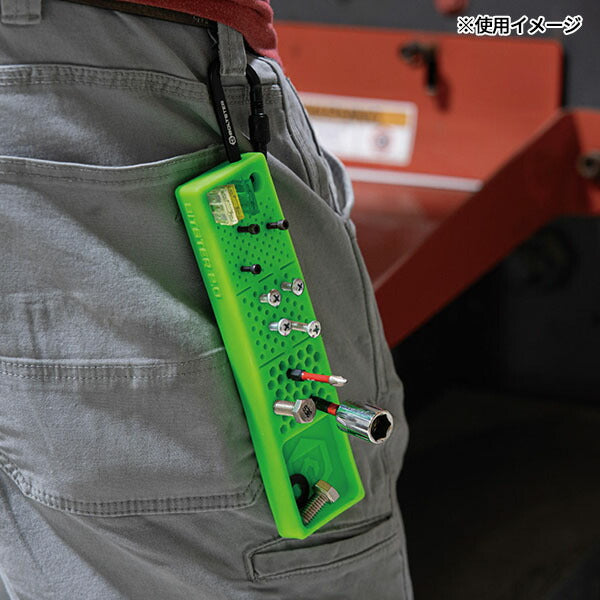 【11月の特価品】日本正規品 ボルトスター ビットオーガナイザーカラビナ付 2.0 グリーン BTS-100004G (0860013026721) BOLTSTER
